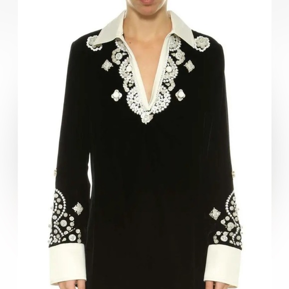 COPY - Tory Burch Black Velvet Tunic 0 - Picture 4 of 5